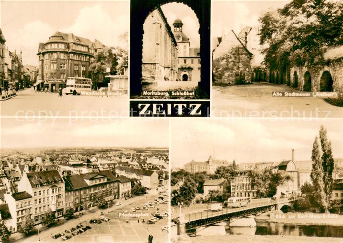 ZEITZ Sachsen-Anhalt Wendische Strasse Schlosshof Alte Stadtmauer Freiheit Fried
