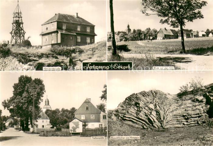 Satzung Hirtsteinbaude Orts und Teilansicht Basaltfaecher am Hirtstein