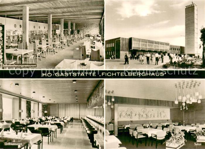 Oberwiesenthal Erzgebirge HO Gaststaette Fichtelberghaus Restaurant Grillrestaur