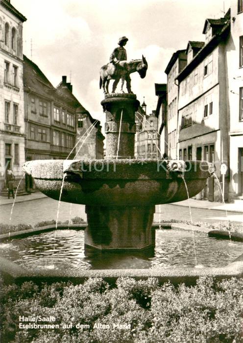 Halle Saale Eselsbrunnen auf dem Alten Markt
