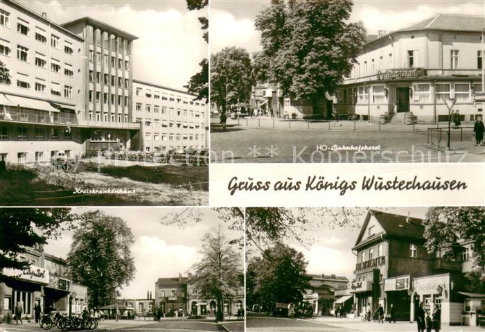 Koenigs-Wusterhausen Kreiskrankenhaus HO Bahnhofshotel Filmtheater