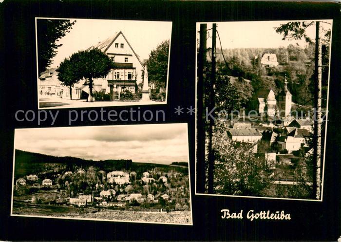 Bad Gottleuba-Berggiesshuebel Motiv am Markt Klinik Sanatorium Kirche Blindenhei