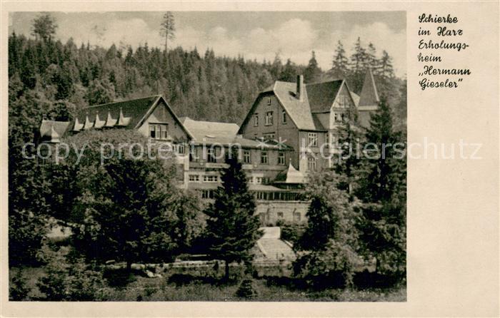 Schierke Harz Erholungsheim Hermann Gieseler