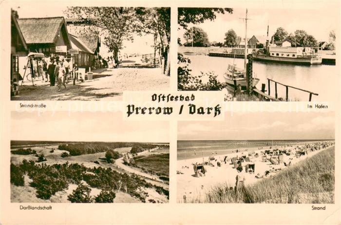 Prerow Ostseebad Strandstrasse Hafen Darsslandschaft Strand