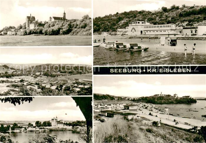 Seeburg Eisleben Panorama Teilansichten Strandpartien