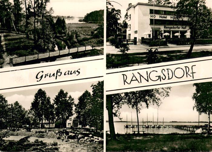 Rangsdorf Teilansichten Bootshafen HO Hotel Rangsdorfer Hof
