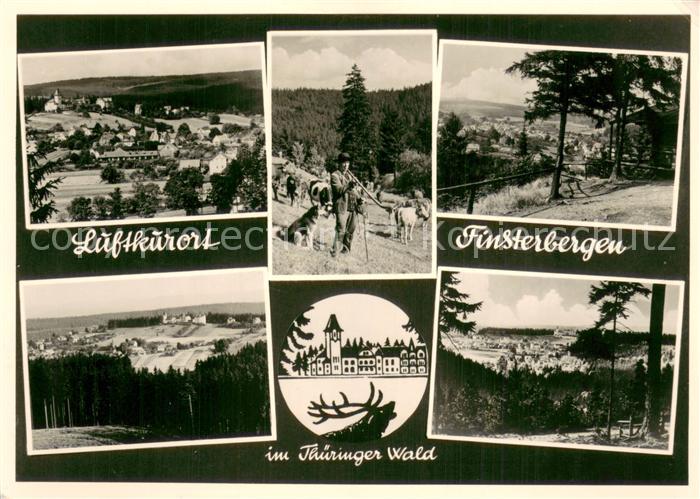 Finsterbergen Panorama Teilansichten Ziegenherde