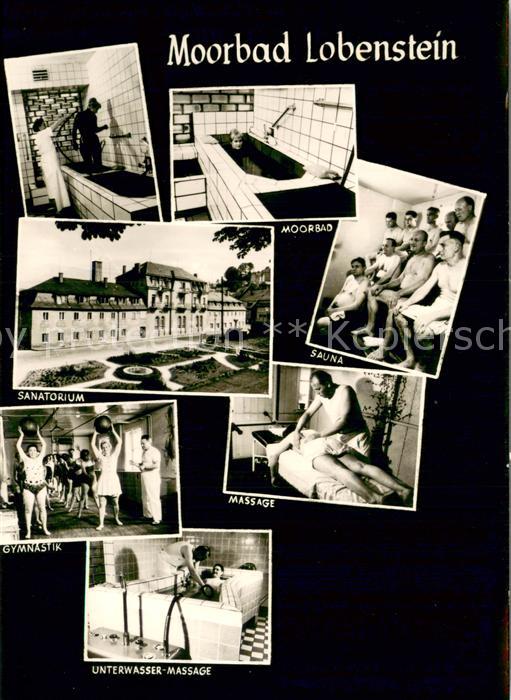 Bad Lobenstein Thueringen Moorbad Sauna Sanatorium Gymnastik Massage Unterwasser