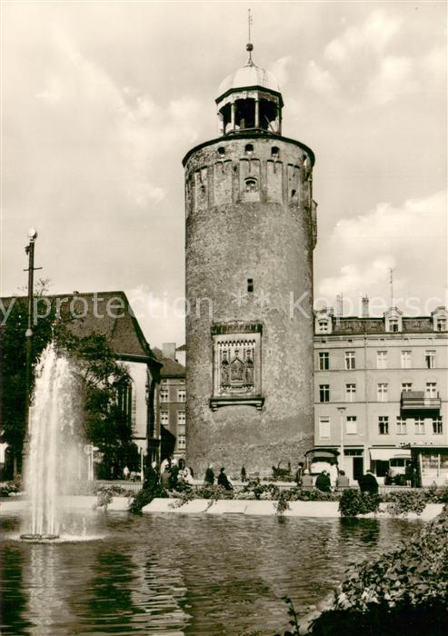 Goerlitz Sachsen Marienplatz und Dicker Turm