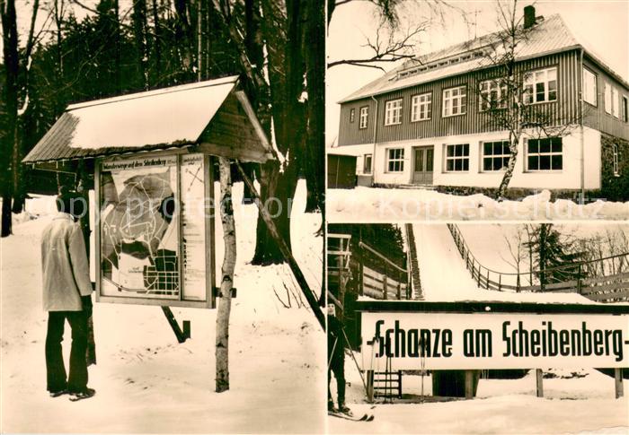 Scheibenberg Schanze am Scheibenberg Infotafel Gasthaus