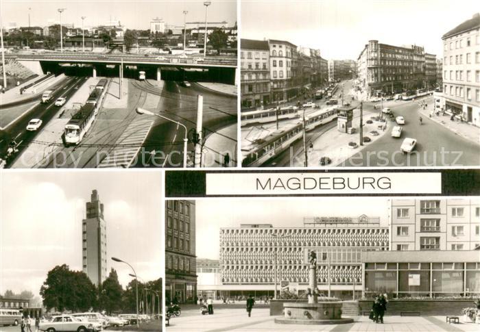 MAGDEBURG  CITY Damschke Platz Hesselbachplatz Aussichtsturm Centrum Warenhaus