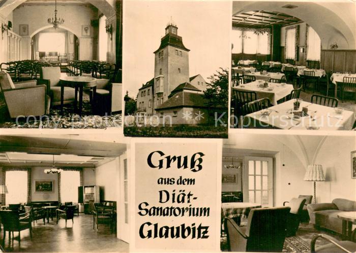 Glaubitz Diaet Sanatorium Speisesaal Gastraeume Zimmer