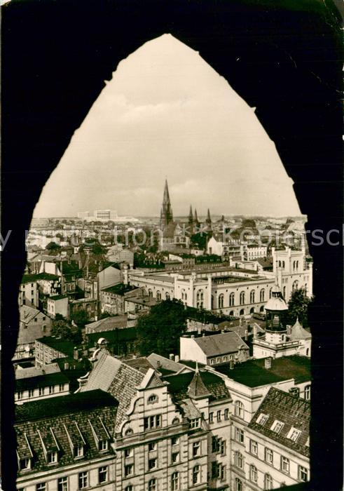 Schwerin  Mecklenburg Blick vom Dom
