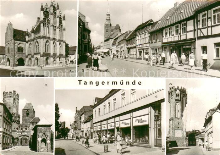 Tangermuende Rathaus Leninstrasse Neustaedter Tor Eulenturm