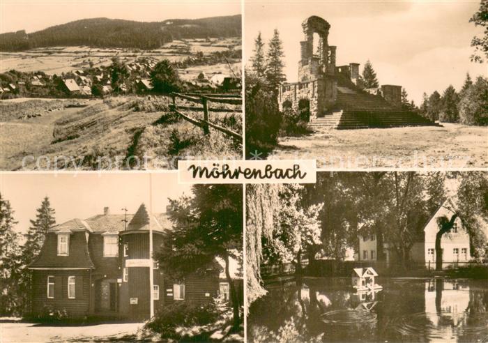 Moehrenbach Panorama Am Rundblick auf dem Langen Berg Gaststaette Hoehenblick Sc