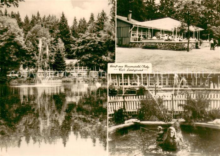 Frauenwald Thueringen Cafe Lenkgraund Fontaene Gluecksbrunnen