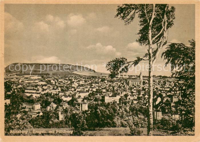Annaberg-Buchholz Erzgebirge mit Poehlberg