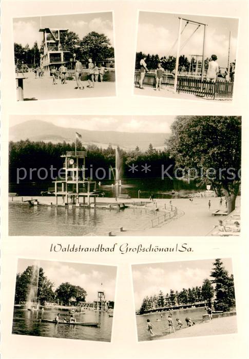 Grossschoenau Sachsen Waldstrandbad Teilansichten