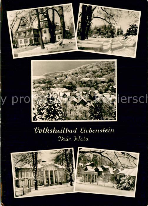 Bad Liebenstein Teilansichten Panorama Winteridylle