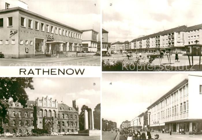 Rathenow Cafe Wilhelm Pieck Strasse Kreishaus Kaufhaus