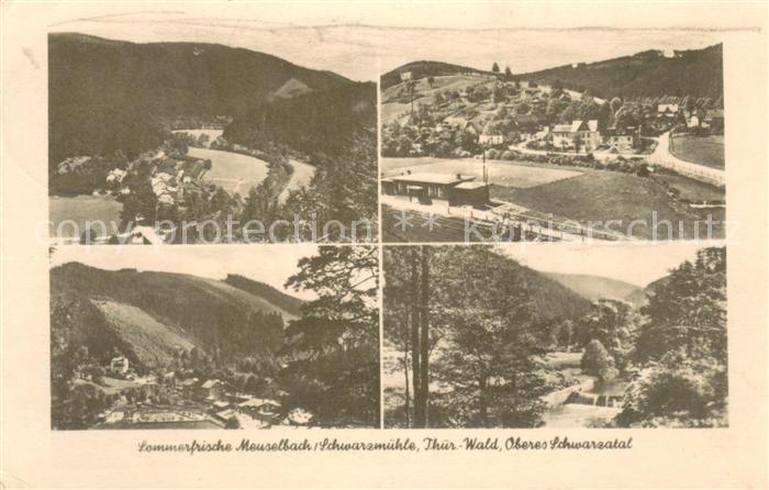 Meuselbach-Schwarzmuehle Panorama Schwimmbad Teilansichten