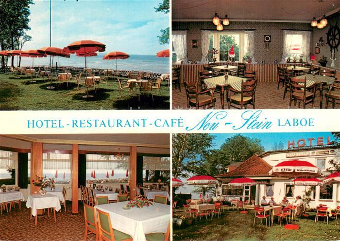 Laboe Hotel Restaurant Cafe Neu-Stein Gastraeume Gartenterrasse