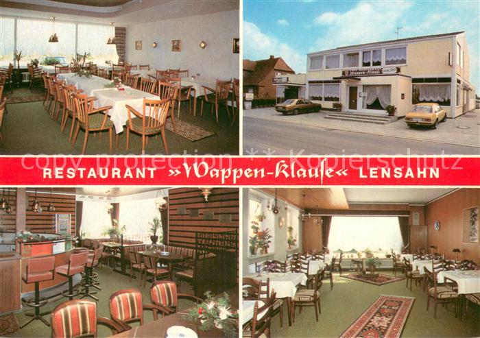 Lensahn Restaurant Wappen Klause Gastraeume Bar