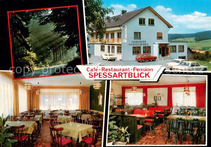 Eidengesaess Cafe Restaurant Spessartblick Gastraeume