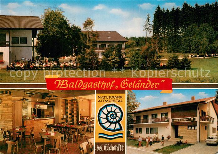 Eichstaett Oberbayern Waldgasthof Gelaender Gaststube Terrasse