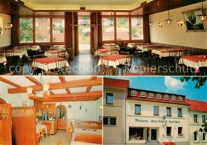 Marktschorgast Metzgerei und Gaststaette Hans Nuessel Gastraeume