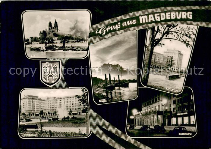MAGDEBURG CITY Dom Wilhelm Pieck Allee Elbpartie HOG Stadt Prag