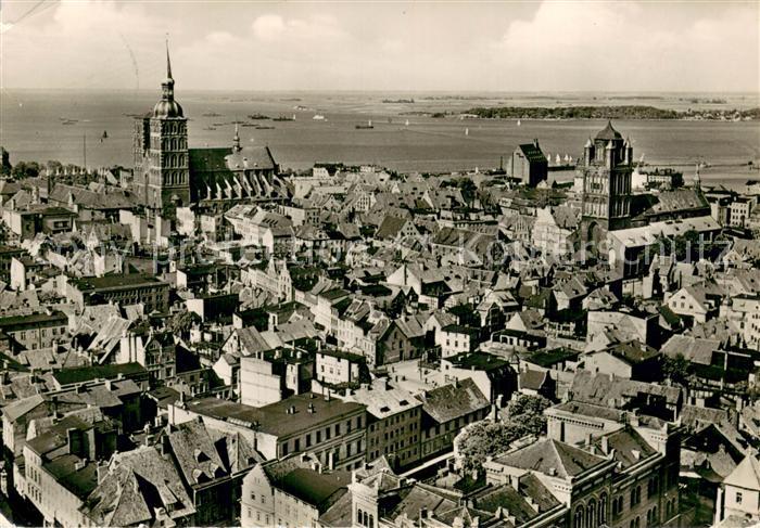Stralsund Panorama mit Jacobi un Nikolaikirche