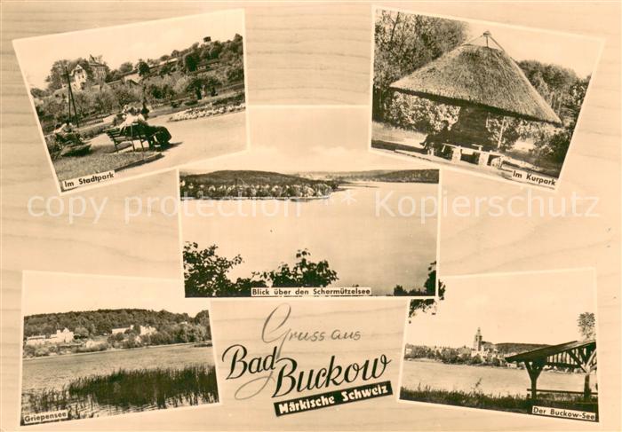 Bad Buckow Maerkische Schweiz Stadtpark Kurpark Griepensee Buckow See Schermuetz