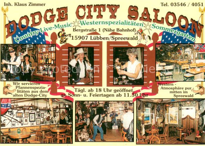 Luebben Spreewald Dodge City Saloon Bar Gastraeume Theke