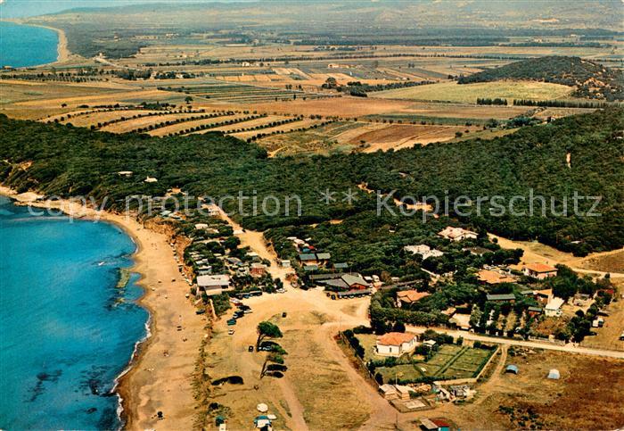 Populonia Golfo di Baratti Fliegeraufnahme