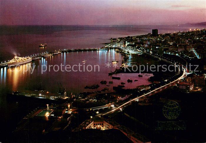 Santa Cruz de Tenerife Vista aerea nocturna del Puerto