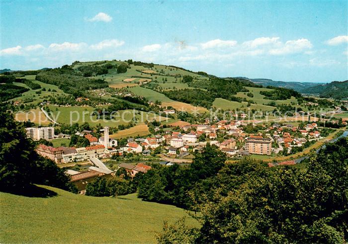 Traisen Niederoesterreich Blick zum Buchberg und Campingplatz Fliegeraufnahme