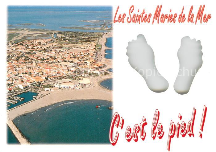Les Saintes-Maries-de-la-Mer Fliegeraufnahme