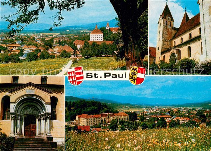 St Paul Lavanttal Panorama Kirche Portal