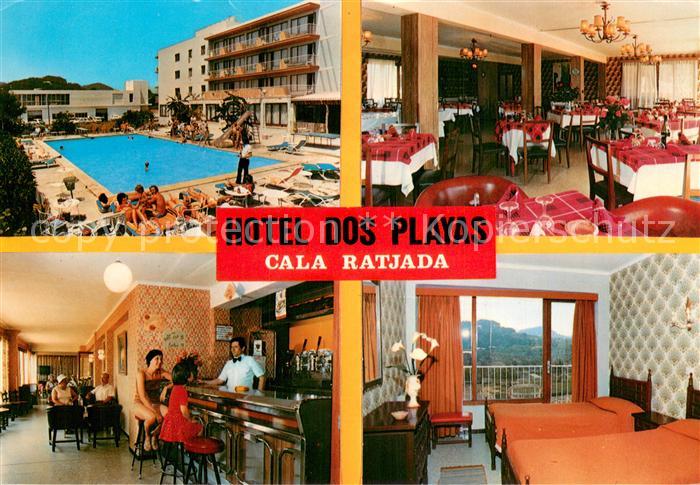 Cala Ratjada Mallorca Hotel dos Playas Pool Bar Gastraum Zimmer