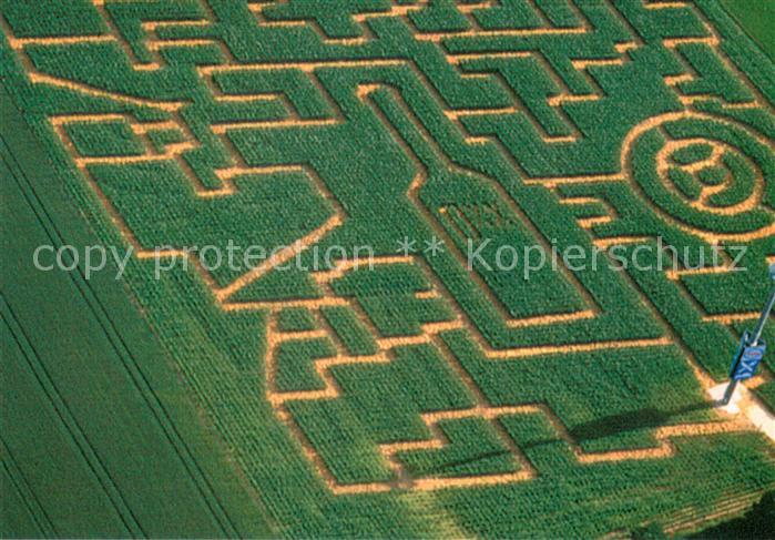 Seligweiler Maislabyrinth Fliegeraufnahme
