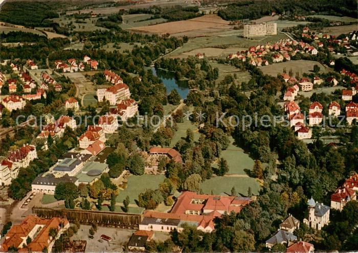 Bad Salzuflen Kurpark am See Fliegeraufnahme