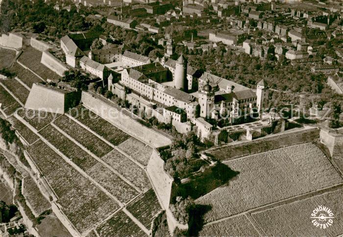 WueRZBURG Bayern Festung Marienberg Fliegeraufnahme