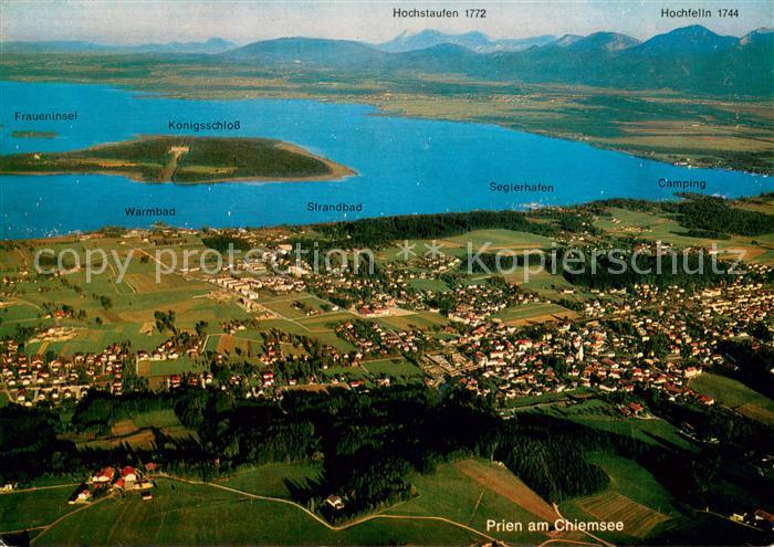 Prien Chiemsee Fliegeraufnahme