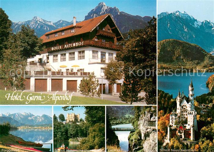 Fuessen Allgaeu Hotel Garni Alpenhof Forggensee Schloss Hohenschwangau Lechtal S