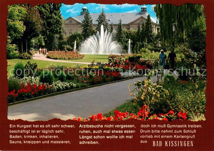 Bad Kissingen Rosengarten Fontaene