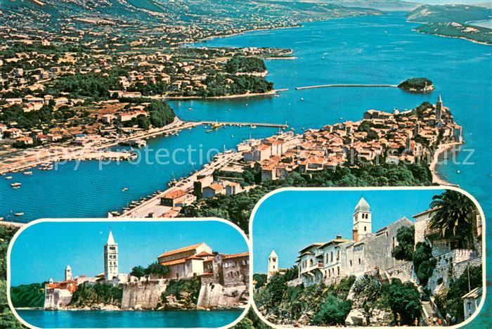 Rab Croatia Fliegeraufnahme Teilansichten