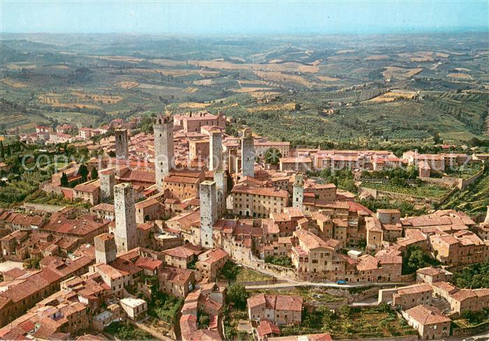 San Gimignano Toscana Fliegeraufnahme