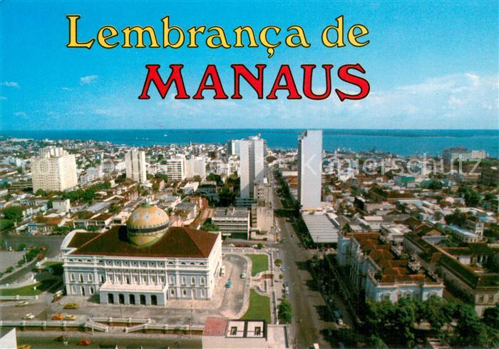 Manaus Brazil Vista parcial da cidade com o Rio Negro ao fundo
