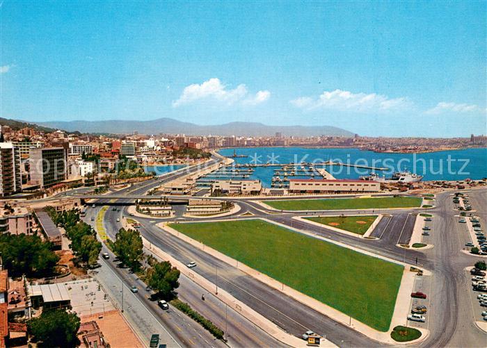 Palma de Mallorca Paseo Maritimo Fliegeraufnahme